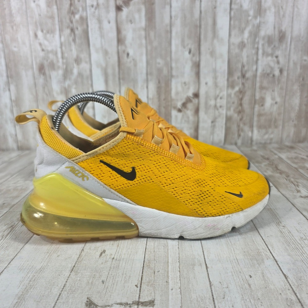 Nike Air Max 270 Women Yellow Running Sneakers Size 7.5 CK1675 700